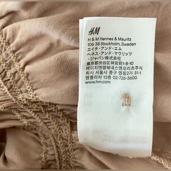 Divided H&M Cargo Button Up Shirt Beige Size 36 - Picture 7 of 13